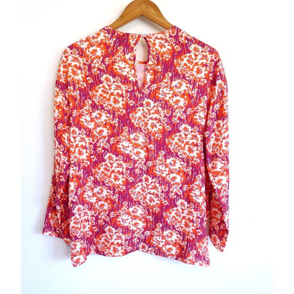 RACHEL COMEY New York Red Floral Spright Top Blouse Made USA Shopbop 6 $325 - Picture 9 of 16